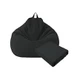 Sort Folding Bean Bag Stolebetræk