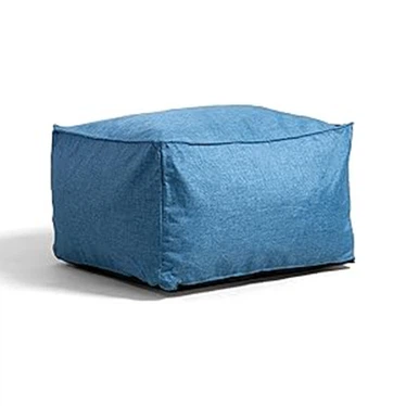 Blå Firkantet Bean Bag Stoleovertræk