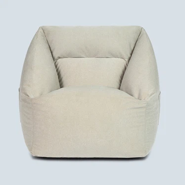 Fur Bean Bag Sofa Stol Betræk